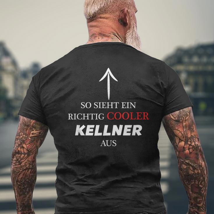 So Sieht Ein Richtig Cooler Waiter Out T-Shirt mit Rückendruck Geschenke für alte Männer