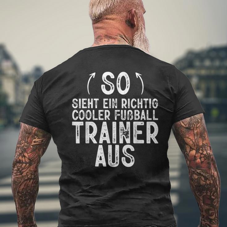 So Sieht Ein Richtig Football Trainer Football T-Shirt mit Rückendruck Geschenke für alte Männer