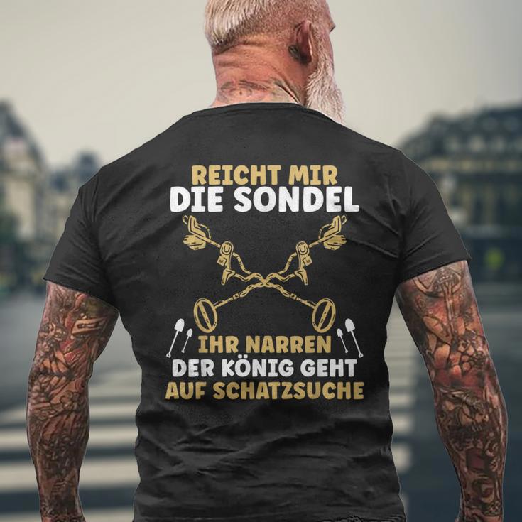 Sondel King Metal Detector Probe Sundler S T-Shirt mit Rückendruck Geschenke für alte Männer