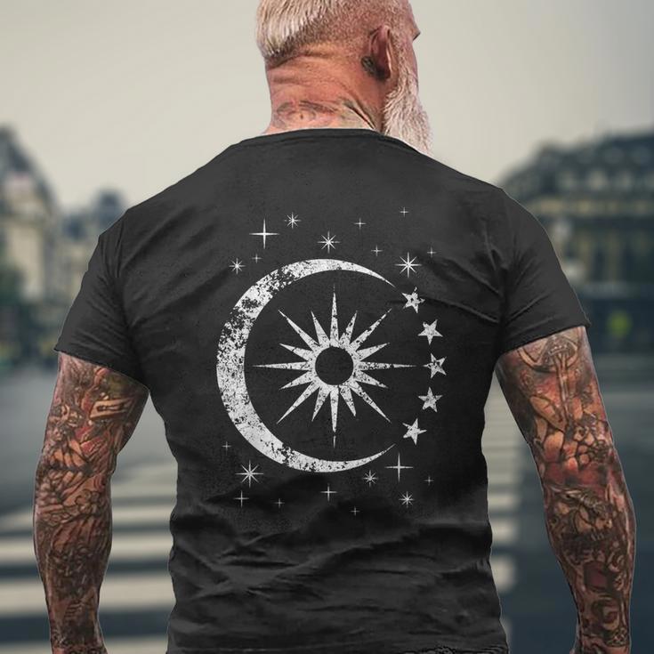 Sonne Mond Und Sterne T-Shirt mit Rückendruck Geschenke für alte Männer