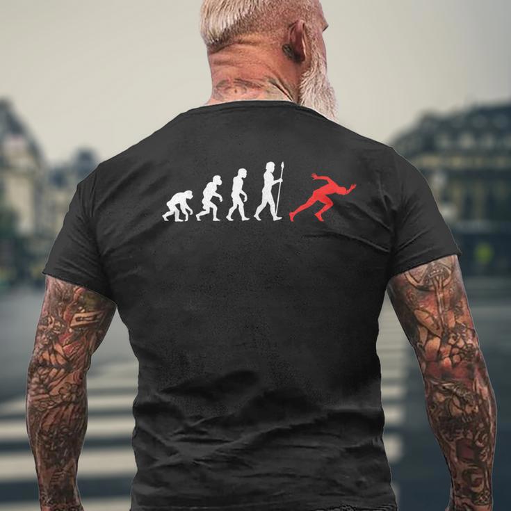 Sprinter Race Evolution Athletics T-Shirt mit Rückendruck Geschenke für alte Männer