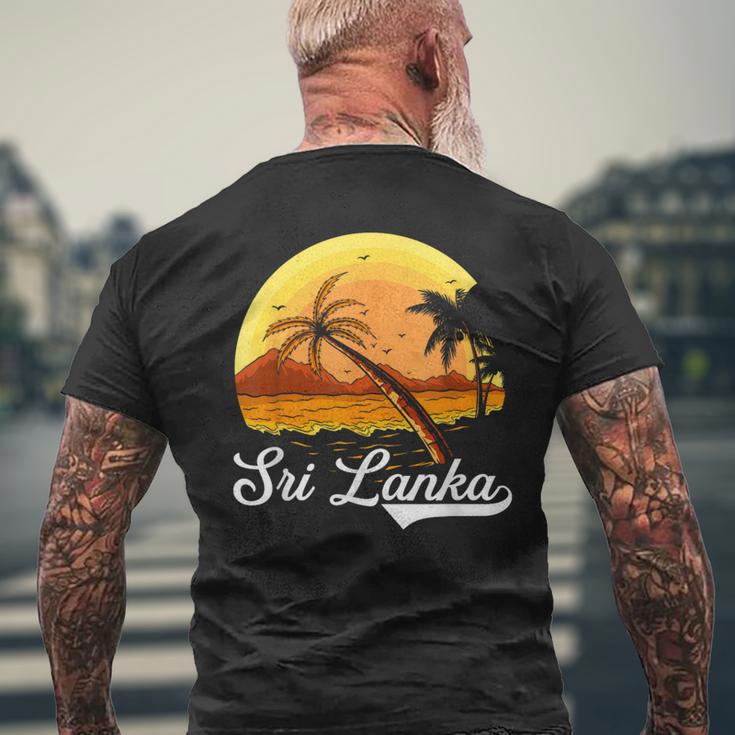 Sri Lanka Palm Tree Ocean Summer Holiday Sri Lanka S T-Shirt mit Rückendruck Geschenke für alte Männer