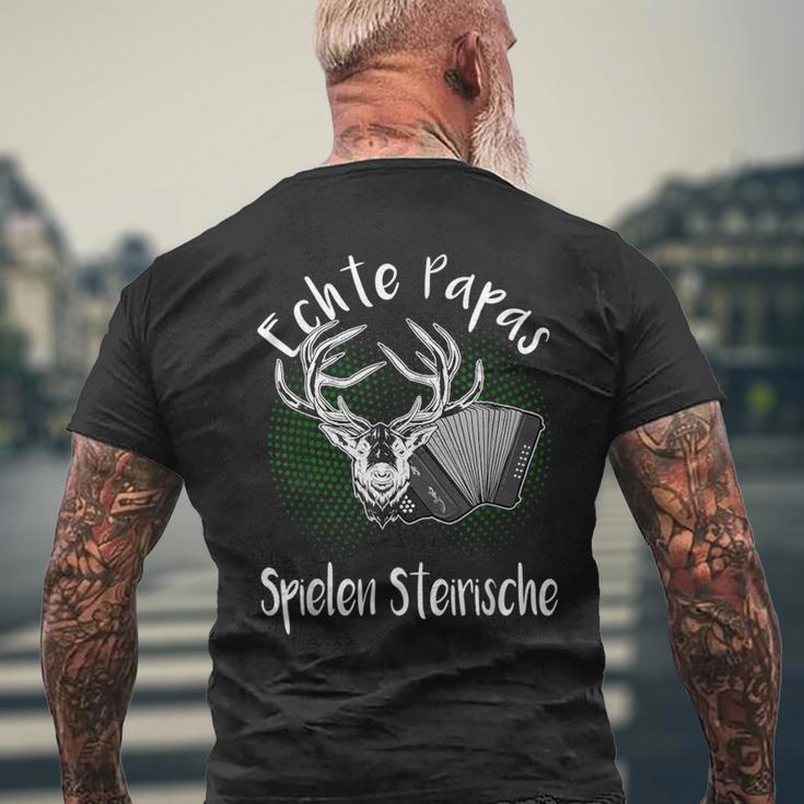 Steirische Harmonica Steirer Papa T-Shirt mit Rückendruck Geschenke für alte Männer