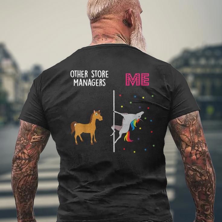 Store Manager Unicorn Others You T-Shirt mit Rückendruck Geschenke für alte Männer