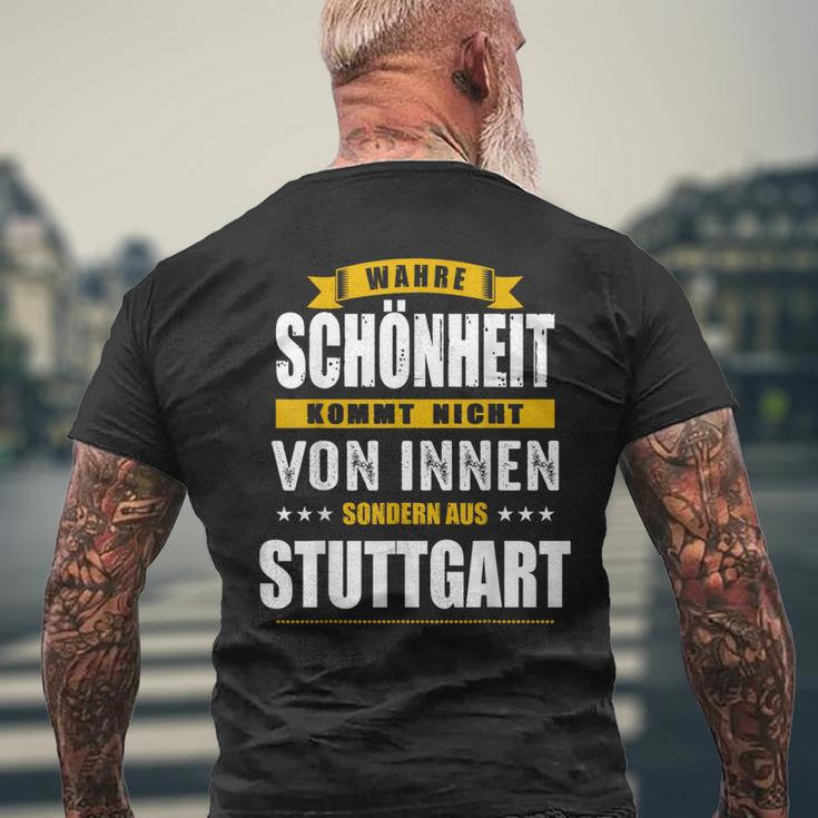 Stuttgart Germany City Home German T-Shirt mit Rückendruck Geschenke für alte Männer