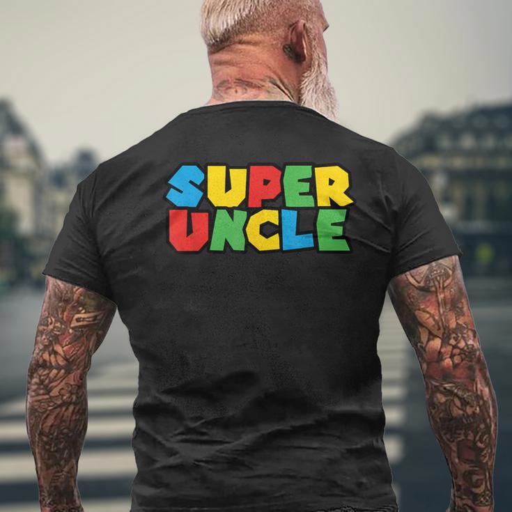 Superhero Uncle From Nephew Or Niece Super Uncle T-Shirt mit Rückendruck Geschenke für alte Männer