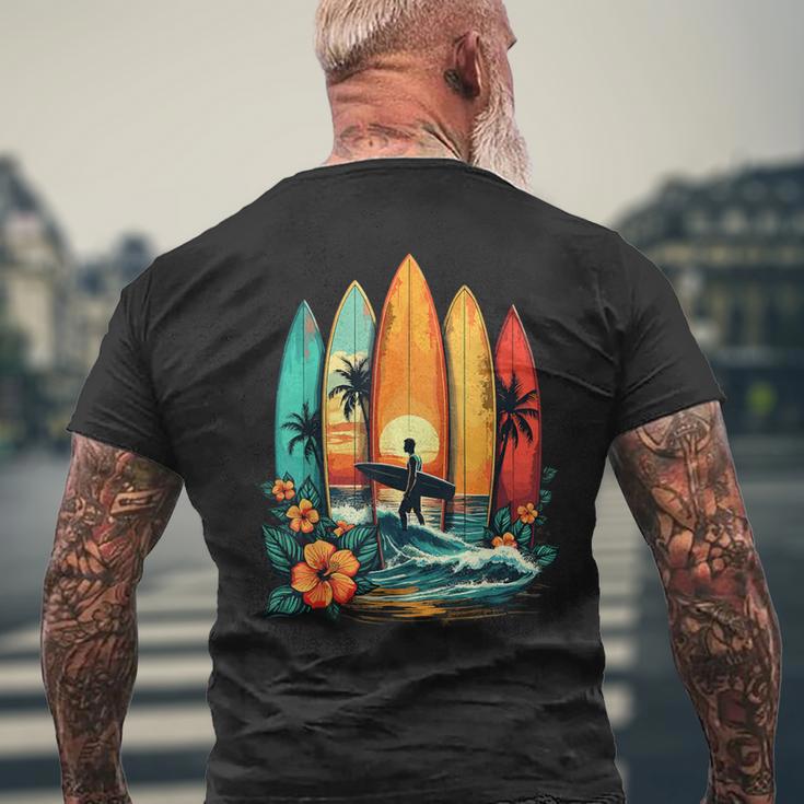 Surfboarder Hawaii Wave Surfing Beach Surfer Men's T-shirt Back Print Gifts for Old Men Surfboarder Hawaii Wave Surfing Beach Surfer Men's T-shirt Back Print Gifts for Old Men