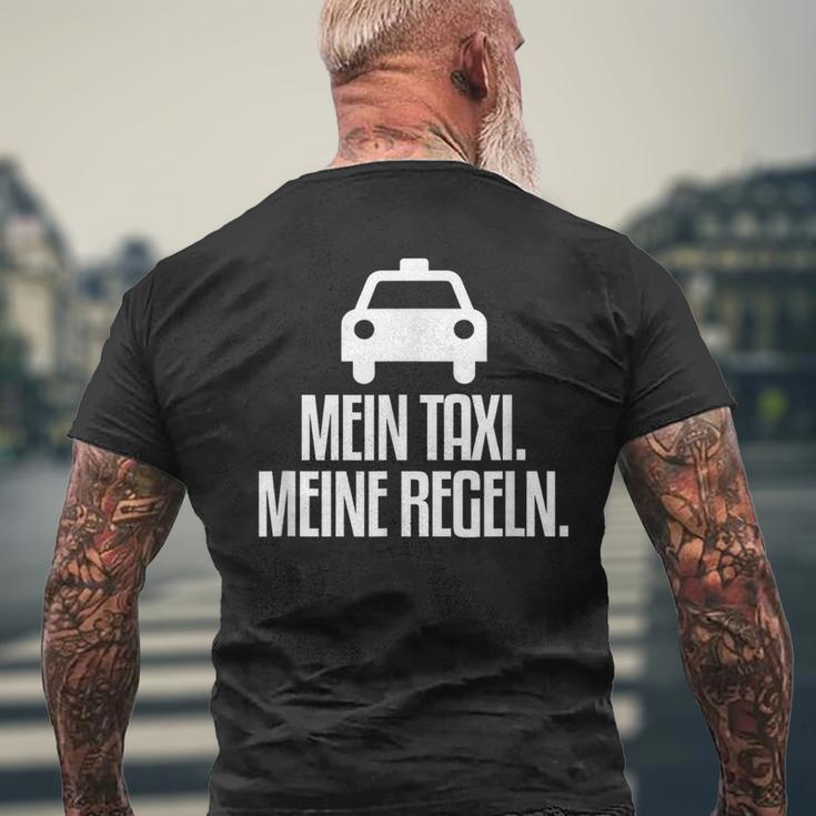 My Taxi My Rules Taxi Driver T-Shirt mit Rückendruck Geschenke für alte Männer