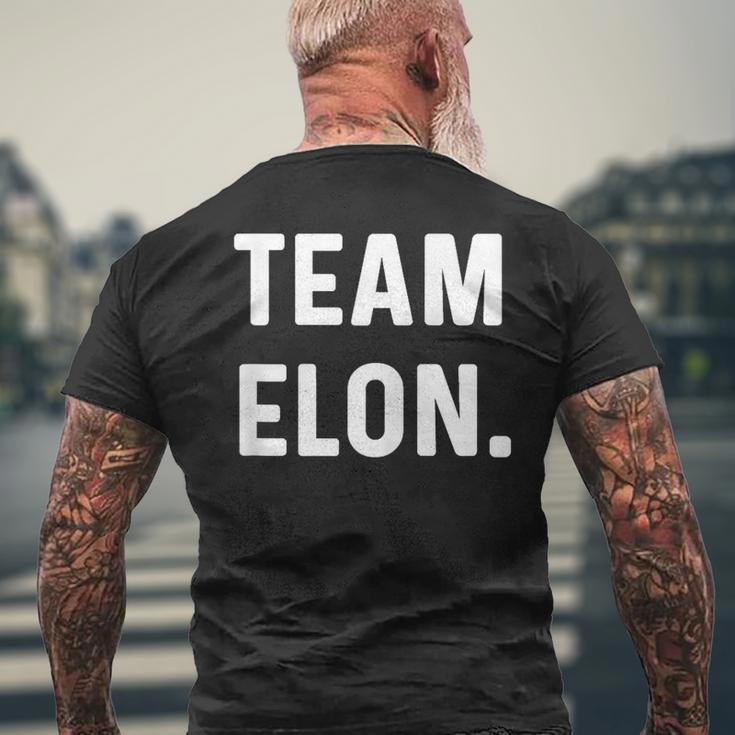 Team Elon Name T-Shirt mit Rückendruck Geschenke für alte Männer