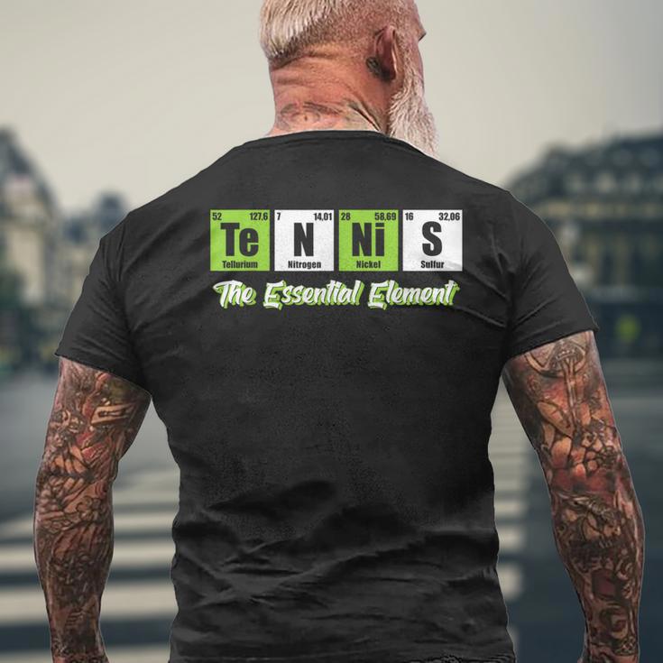 Tennis The Essential Element Tennis T-Shirt mit Rückendruck Geschenke für alte Männer