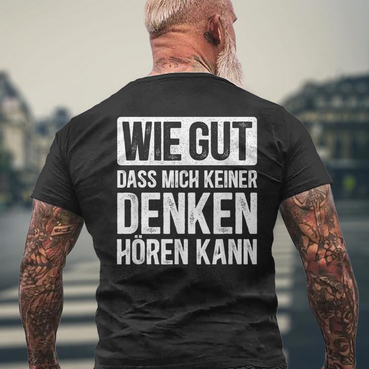 Thinking Hearing Sayings T-Shirt mit Rückendruck Geschenke für alte Männer