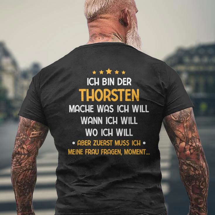 Thorsten First Name T-Shirt mit Rückendruck Geschenke für alte Männer