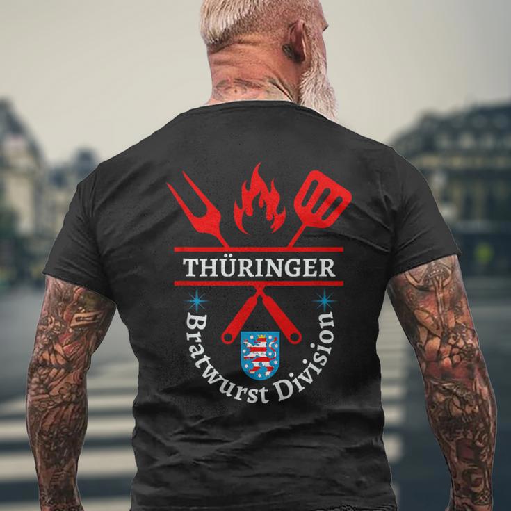 Thüringer Bratwurst Division Thuringia Bbq S T-Shirt mit Rückendruck Geschenke für alte Männer