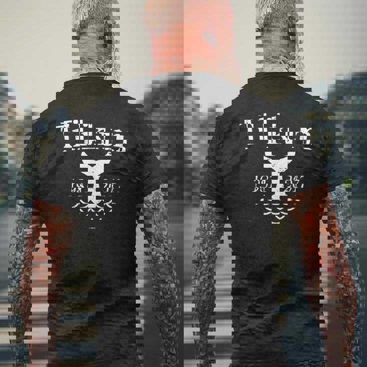 Tilikum Libre Salvar A La Ballena Asesina Orca De Cautiverio Camiseta Hombre Estampado Espalda Regalos para ancianos