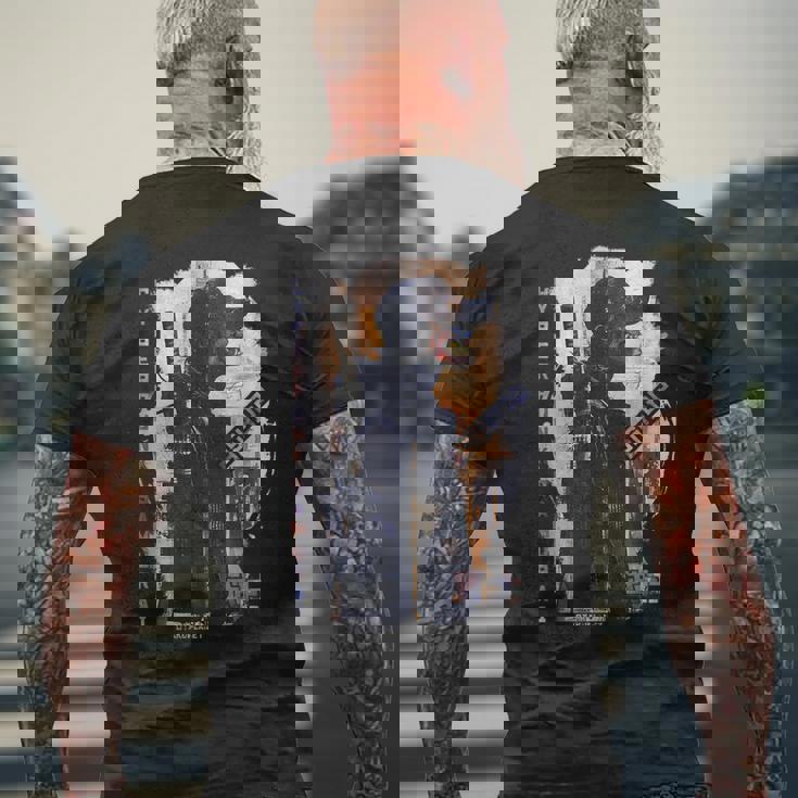 Tokyo Samurai Bushido En Cyberpunk Rétro Japonaisaporwave T-shirt imprimé au dos Cadeaux pour les vieillards