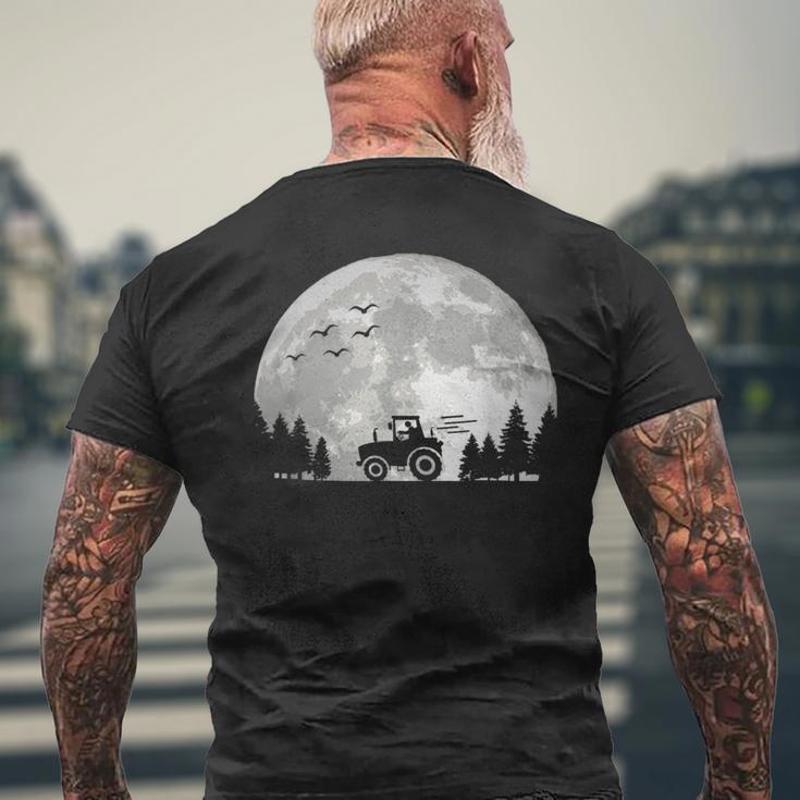 Traktorfahrer Traktor Treckerfahrer Landwirt Mond Trecker T-Shirt mit Rückendruck Geschenke für alte Männer