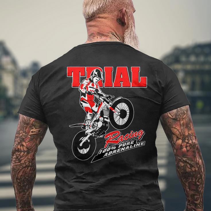 Trial Motorcycle Trial Drivers Moto Trial T-Shirt mit Rückendruck Geschenke für alte Männer