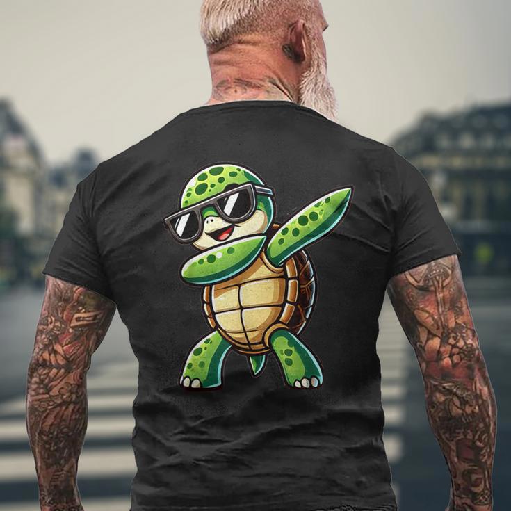 Turtle Dabbing Turtle With Toad Motif T-Shirt mit Rückendruck Geschenke für alte Männer