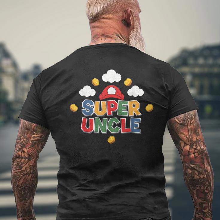 Uncle Gamer Super Uncle Gamerideo Game Uncle T-Shirt mit Rückendruck Geschenke für alte Männer