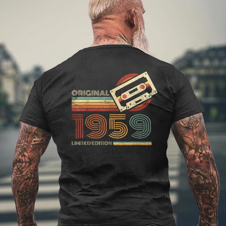 Vintage 1959 Retro Birthday 65Th Birthday T-Shirt mit Rückendruck Geschenke für alte Männer