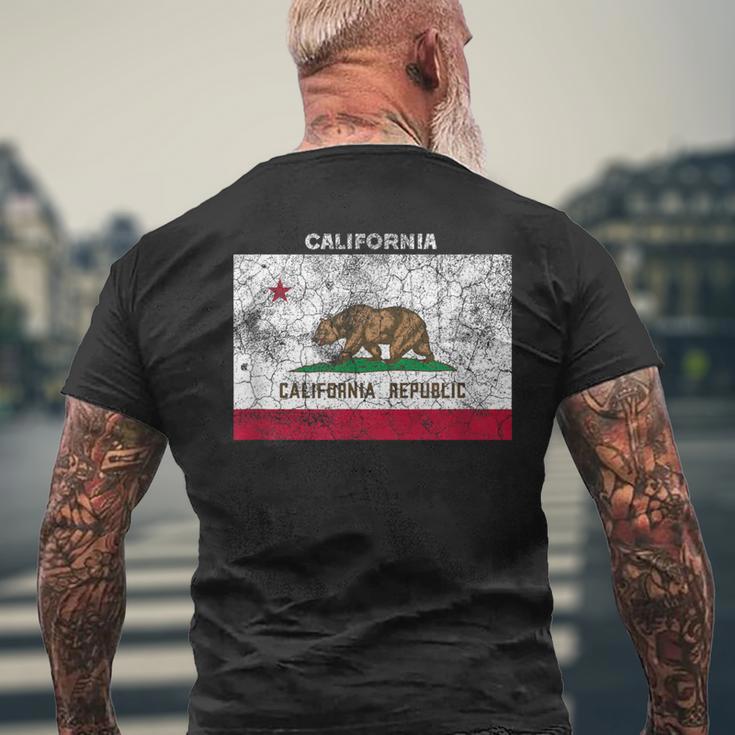 Vintage California Flag T-Shirt mit Rückendruck Geschenke für alte Männer