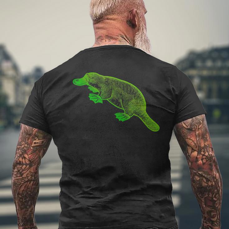 Vintage Platypus T-Shirt mit Rückendruck Geschenke für alte Männer