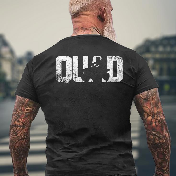 Vintage Quad Quad Driver Atv Boys Men T-Shirt mit Rückendruck Geschenke für alte Männer