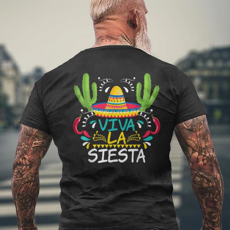 Viva La Siesta Cinco De Mayo Mexican T-Shirt mit Rückendruck Geschenke für alte Männer