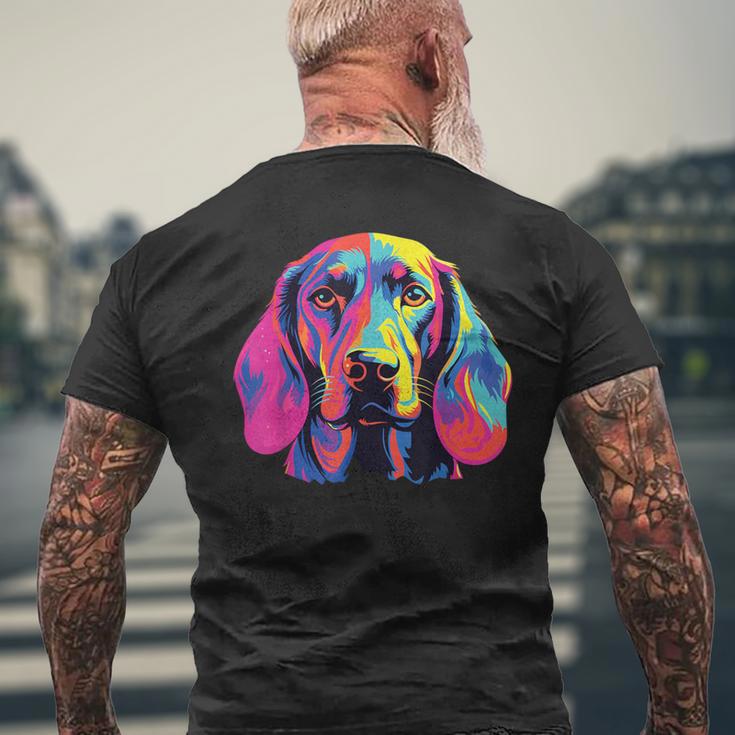 Watercolour Colourful Bavarian Mountain Sweat Dog T-Shirt mit Rückendruck Geschenke für alte Männer