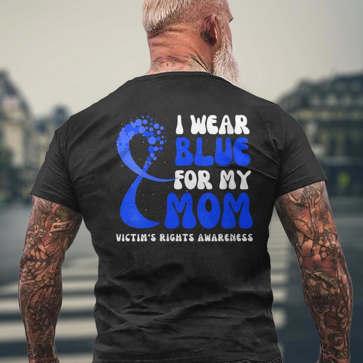Victim Rights Ribbon I Wear Blue For My Mom Victim's Rights Awareness Ribbon Men's Back ...