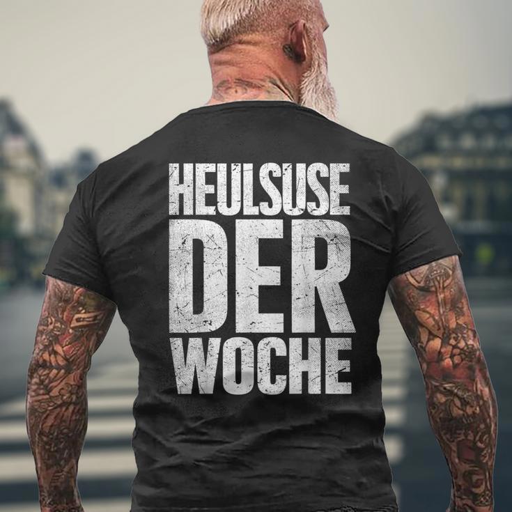 Week Of The Week T-Shirt mit Rückendruck Geschenke für alte Männer