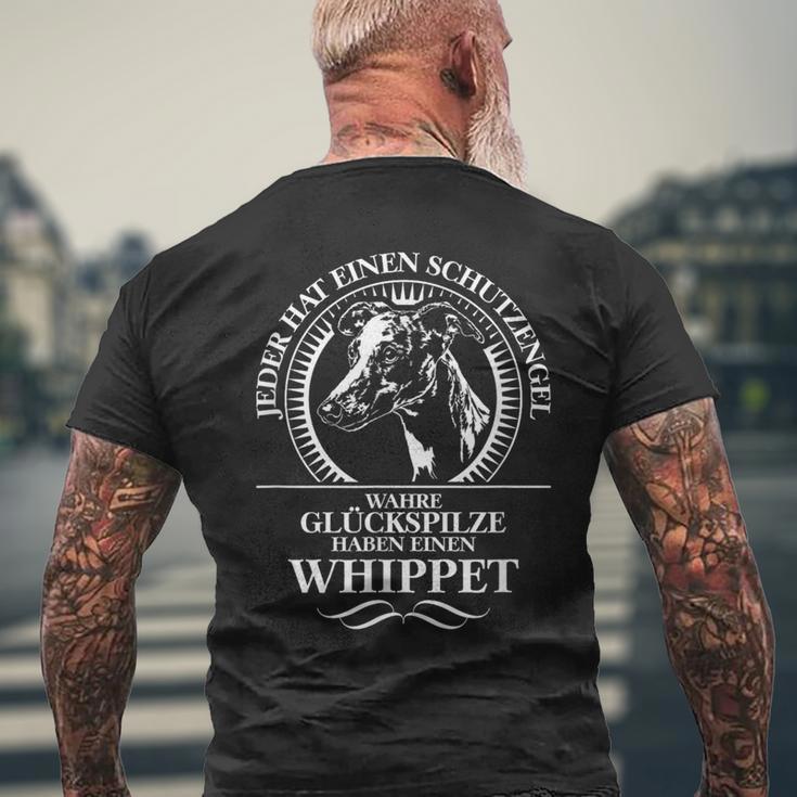 Whippet Guardian Angel Dog Greyhound Dog Saying T-Shirt mit Rückendruck Geschenke für alte Männer