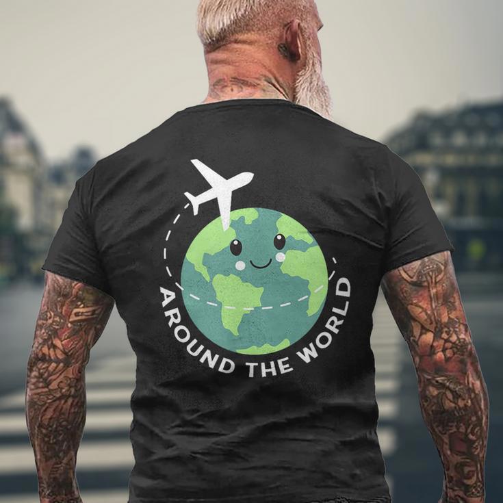 World Travel Around The World Trip Holidays T-Shirt mit Rückendruck Geschenke für alte Männer