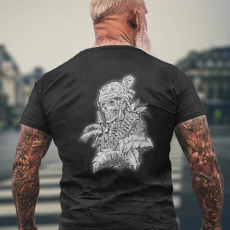 Zombieietnam War Us Army Soldieret Platoon T-Shirt mit Rückendruck Geschenke für alte Männer