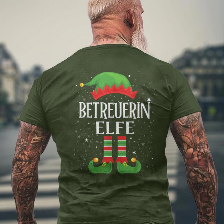 Caregiver Elf Outfit Christmas Family Elf Christmas T-Shirt mit Rückendruck Geschenke für alte Männer