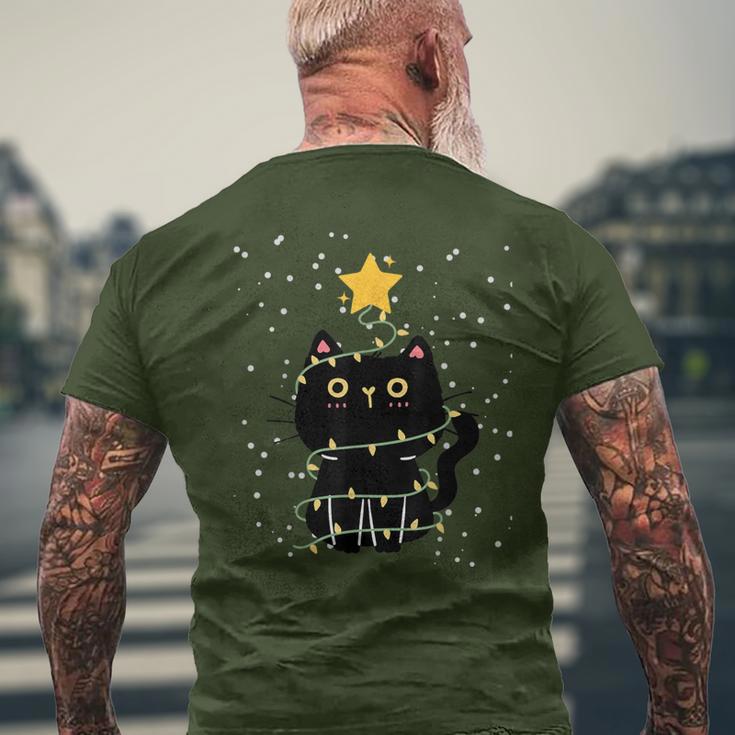 Cat Cat Lover Christmas Outfit Christmas T-Shirt mit Rückendruck Geschenke für alte Männer