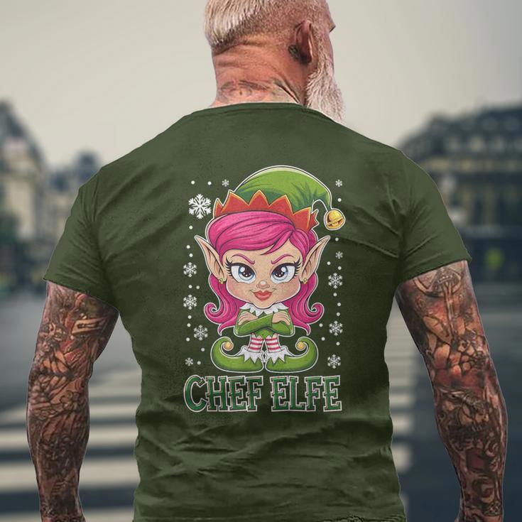 Chef Elf Saying Outfit Christmas T-Shirt mit Rückendruck Geschenke für alte Männer