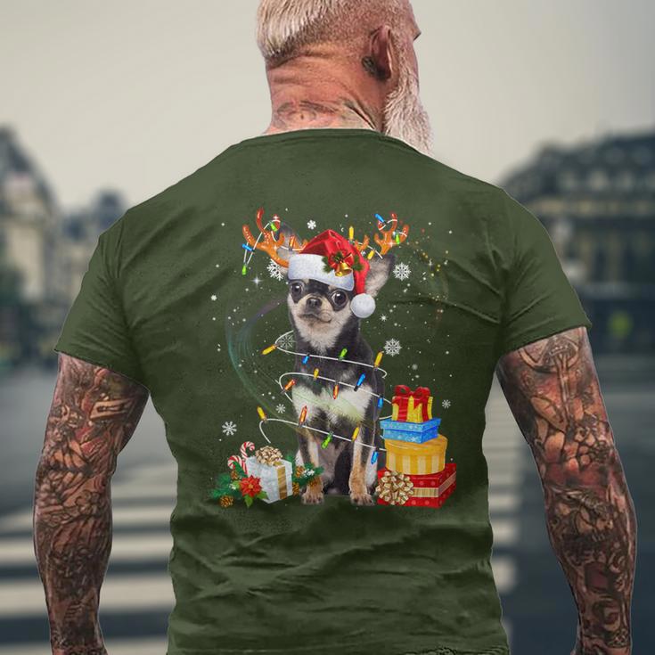 Chihuahua Reindeer Christmas Dogs T-Shirt mit Rückendruck Geschenke für alte Männer