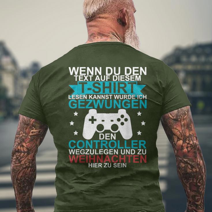 Christmas Gamer Gaming T-Shirt mit Rückendruck Geschenke für alte Männer