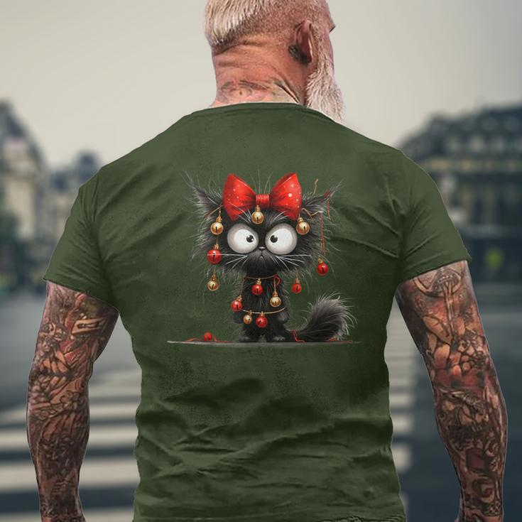 Christmas Grumpy Cat Cheeky T-Shirt mit Rückendruck Geschenke für alte Männer