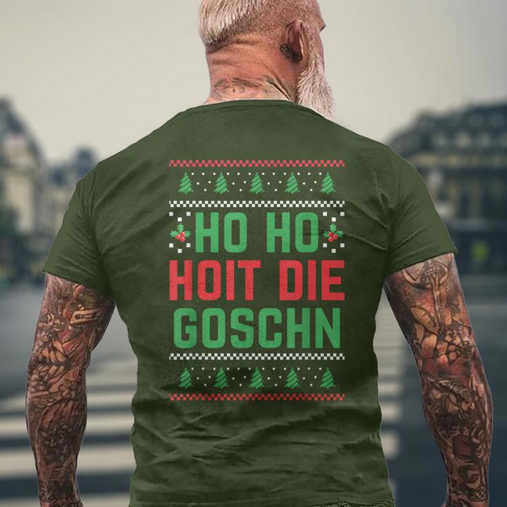 Christmas Party Santa Ho Ho Hoit Die Goschn T-Shirt mit Rückendruck Geschenke für alte Männer