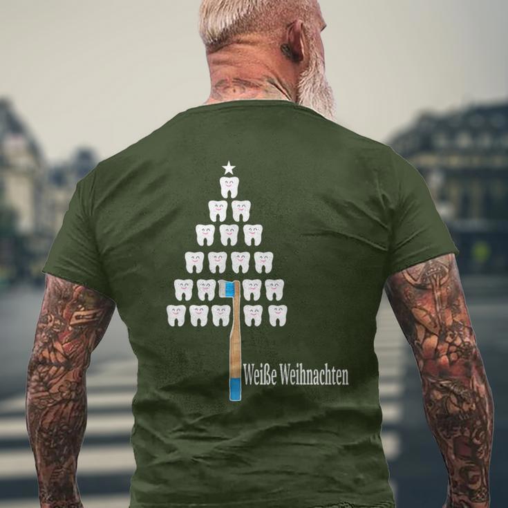 Christmas Th Christmas Tree Dentist Tooth T-Shirt mit Rückendruck Geschenke für alte Männer