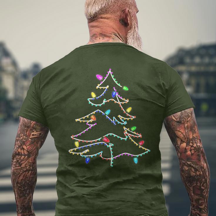 Christmas Tree Fairy Lights Christmas Tree Winter T-Shirt mit Rückendruck Geschenke für alte Männer