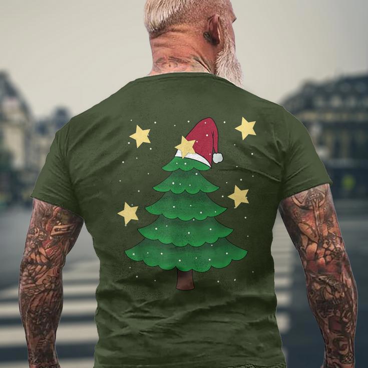 Christmas Tree Fir Christmas Children Christmas Stars Snow T-Shirt mit Rückendruck Geschenke für alte Männer