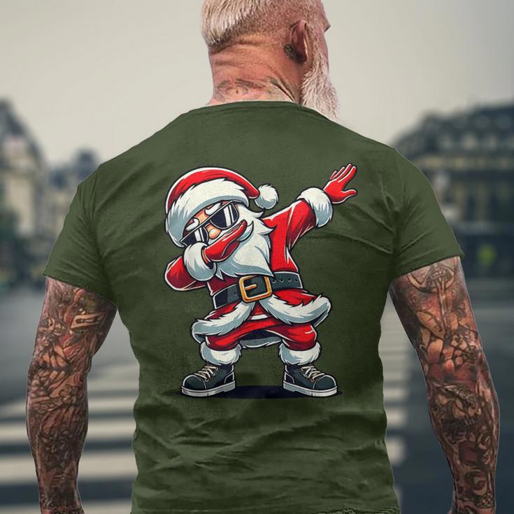 Dabbing Santa Claus Christmas Boys T-Shirt mit Rückendruck Geschenke für alte Männer