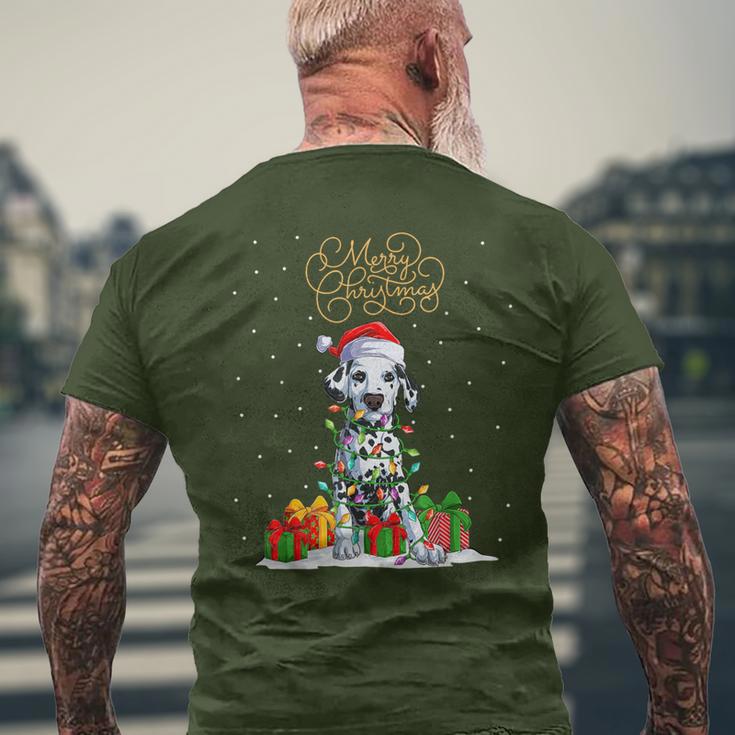 Dalmatian Merry Christmas Xmas Christmas Dalmatian T-Shirt mit Rückendruck Geschenke für alte Männer