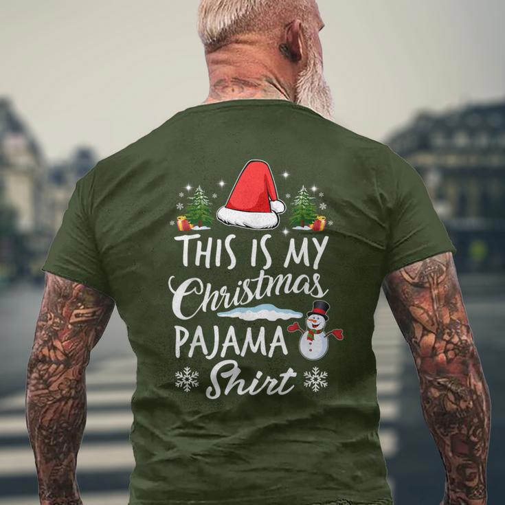 Das Ist Mein Christmas Pyjamas Matching Family T-Shirt mit Rückendruck Geschenke für alte Männer