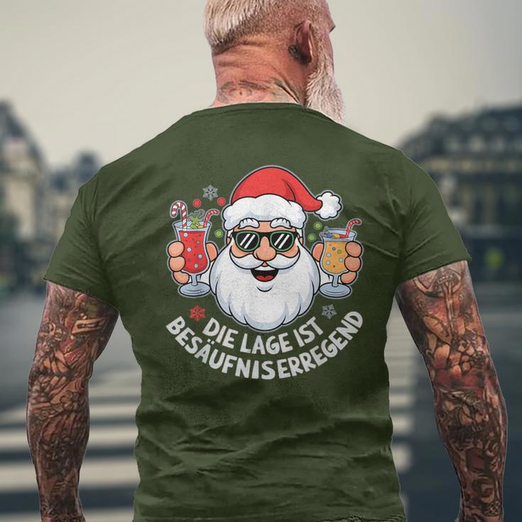 Die Lage Ist Besäufniserregend Christmas T-Shirt mit Rückendruck Geschenke für alte Männer