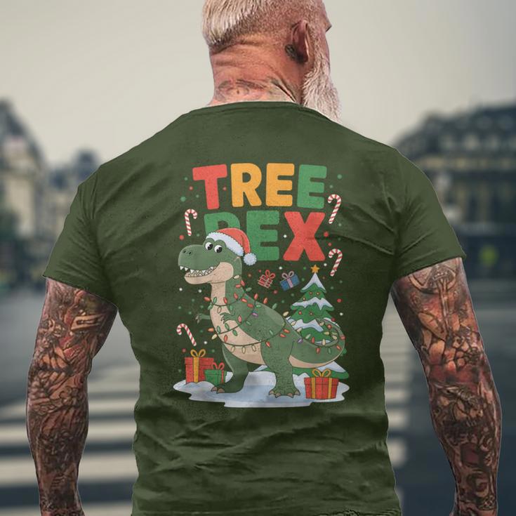 Dinosaur Christmas Jumper Xmas Tree Rex Pyjama T-Shirt mit Rückendruck Geschenke für alte Männer