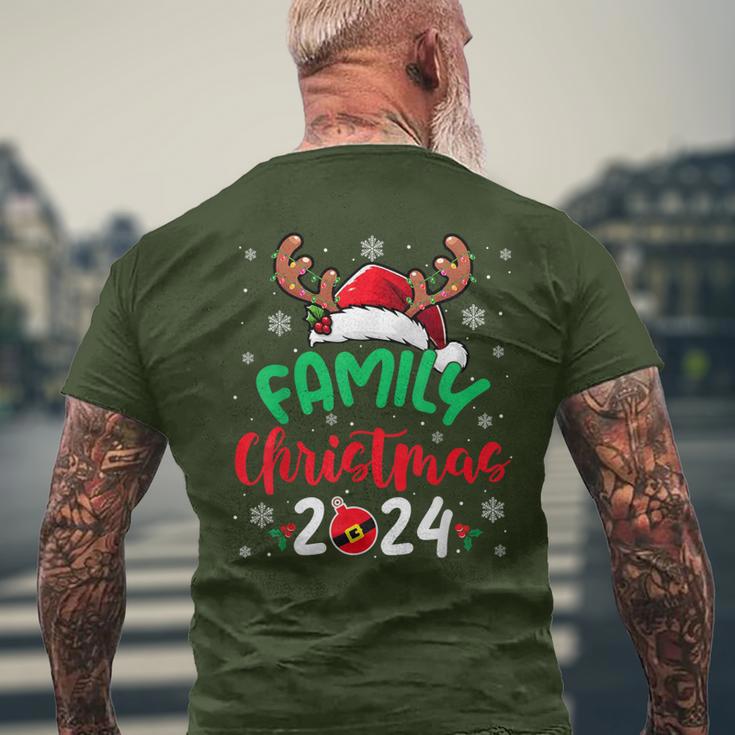 Family Christmas 2024 Santa Reindeer Matching Family Group T-Shirt mit Rückendruck Geschenke für alte Männer